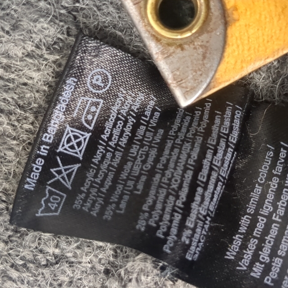 ICHI Oversized Sleeveless Open Cardigan Size XS/S - Picture 4 of 5